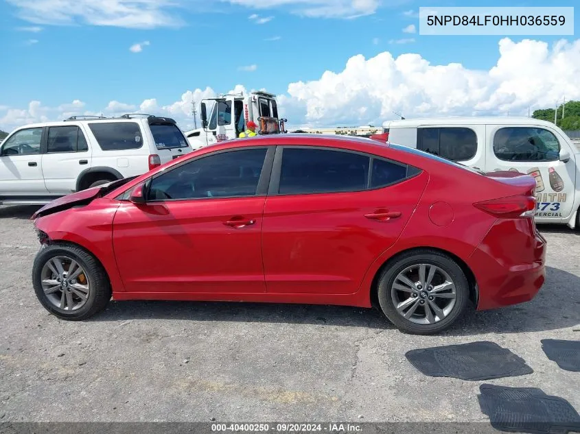 5NPD84LF0HH036559 2017 Hyundai Elantra Se