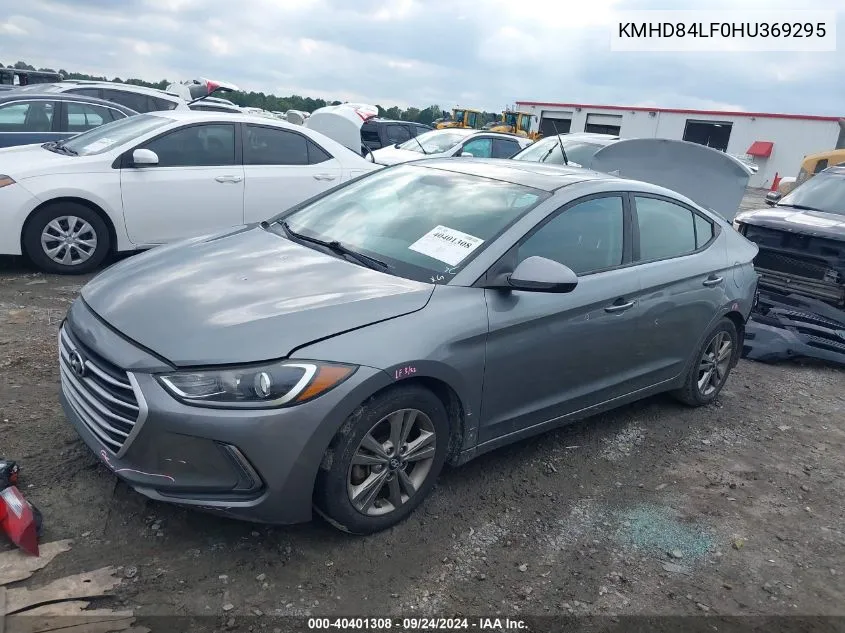 2017 Hyundai Elantra Value Edition VIN: KMHD84LF0HU369295 Lot: 40401308