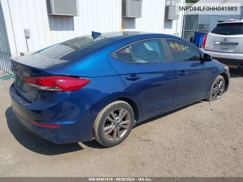 5NPD84LF0HH041583 2017 Hyundai Elantra Se