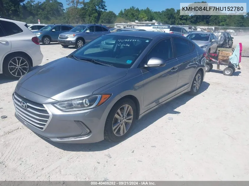 2017 Hyundai Elantra Se VIN: KMHD84LF7HU152780 Lot: 40405282