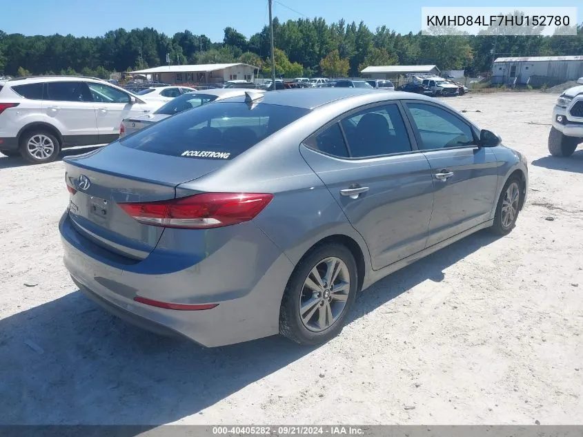 2017 Hyundai Elantra Se VIN: KMHD84LF7HU152780 Lot: 40405282