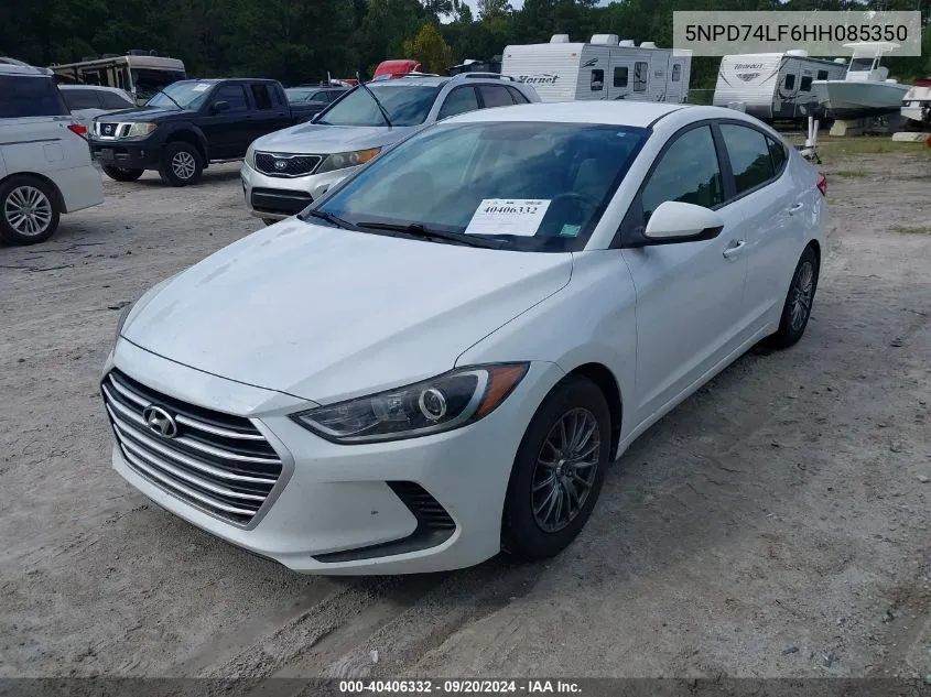 5NPD74LF6HH085350 2017 Hyundai Elantra Se