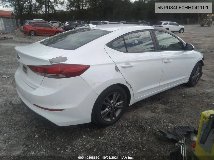 5NPD84LF0HH041101 2017 Hyundai Elantra Se