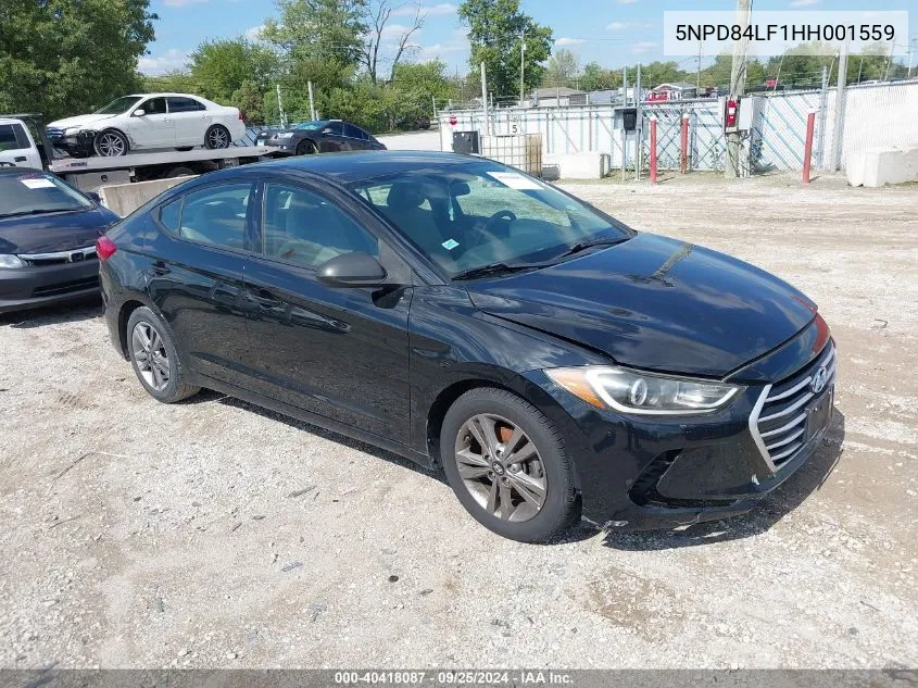 2017 Hyundai Elantra Se VIN: 5NPD84LF1HH001559 Lot: 40418087