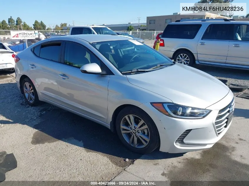 2017 Hyundai Elantra Se/Value/Limited VIN: KMHD84LF6HU428236 Lot: 40423866