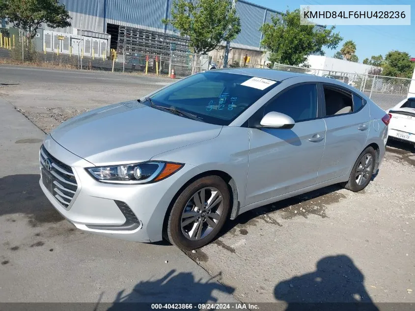 2017 Hyundai Elantra Se/Value/Limited VIN: KMHD84LF6HU428236 Lot: 40423866