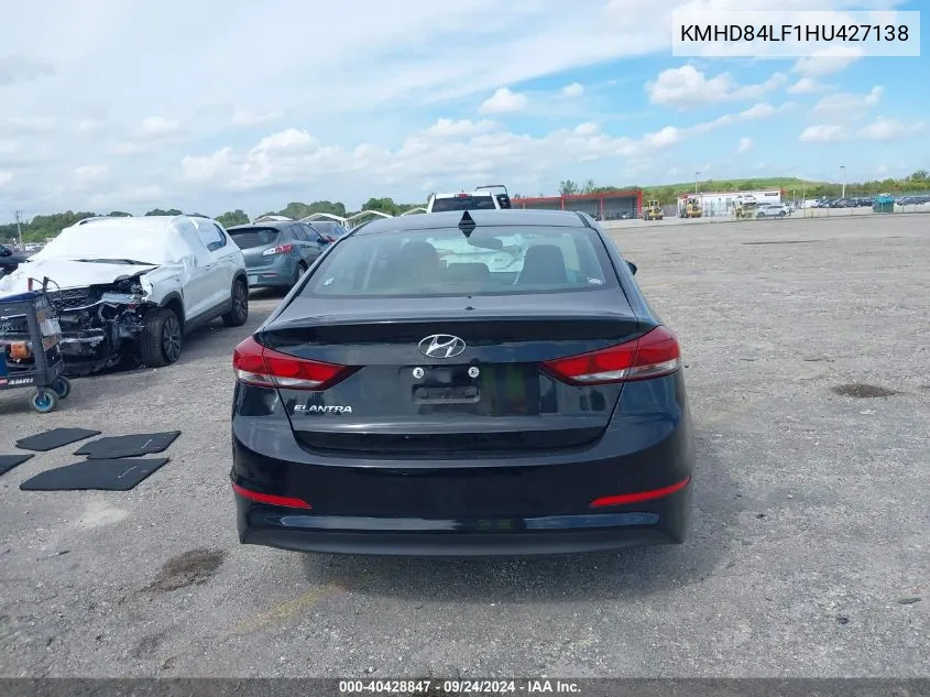 KMHD84LF1HU427138 2017 Hyundai Elantra Value Edition