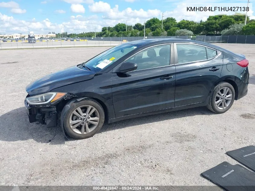 2017 Hyundai Elantra Value Edition VIN: KMHD84LF1HU427138 Lot: 40428847