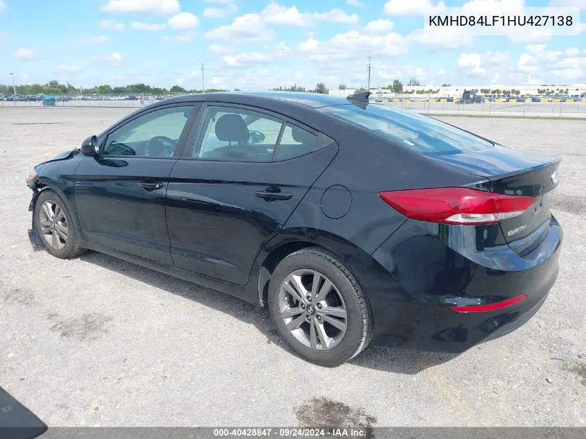 KMHD84LF1HU427138 2017 Hyundai Elantra Value Edition