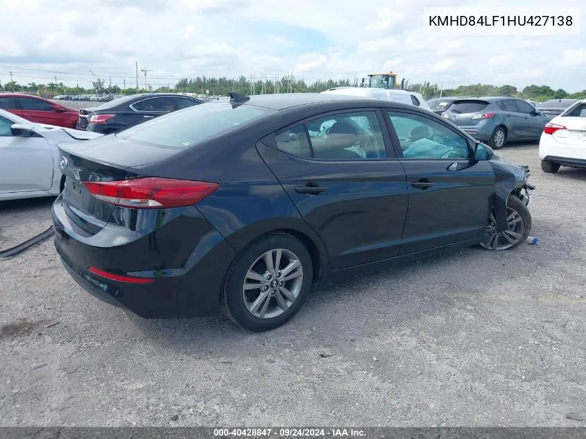 KMHD84LF1HU427138 2017 Hyundai Elantra Value Edition