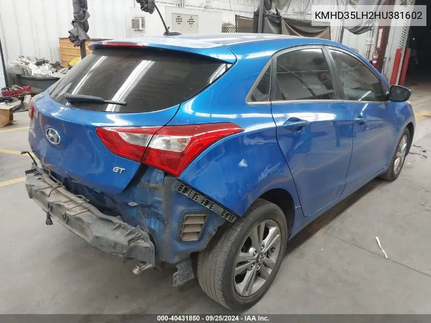 KMHD35LH2HU381602 2017 Hyundai Elantra Gt