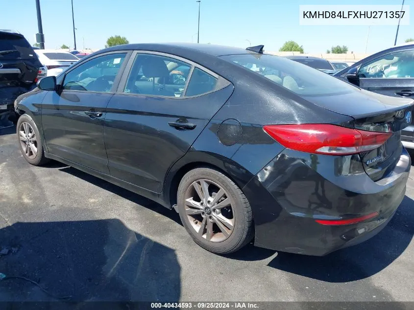 2017 Hyundai Elantra Value Edition VIN: KMHD84LFXHU271357 Lot: 40434593