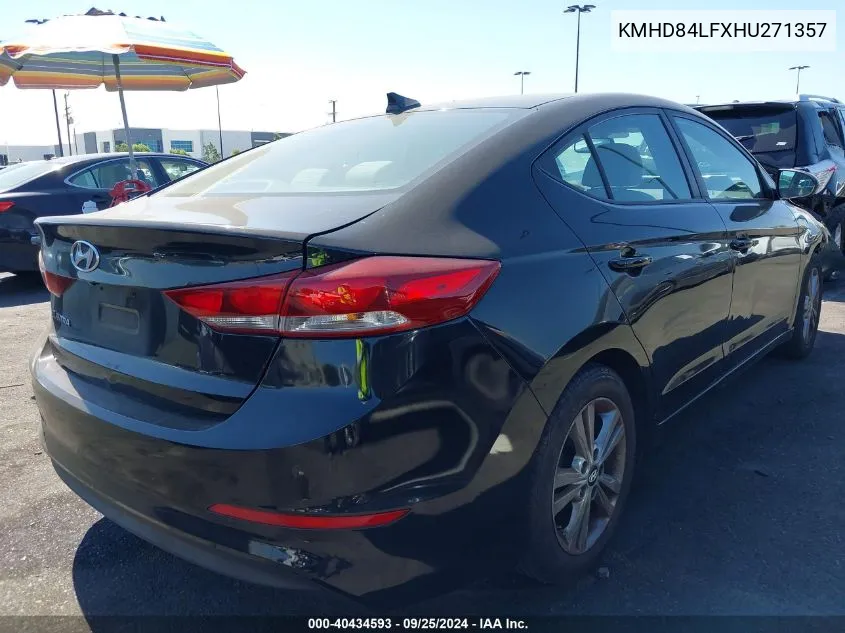 2017 Hyundai Elantra Value Edition VIN: KMHD84LFXHU271357 Lot: 40434593