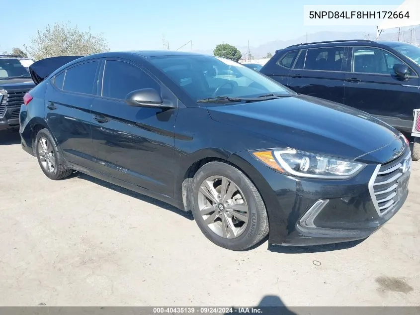 5NPD84LF8HH172664 2017 Hyundai Elantra Value Edition