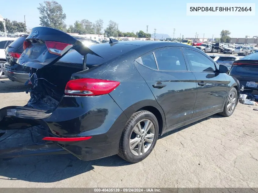 5NPD84LF8HH172664 2017 Hyundai Elantra Value Edition