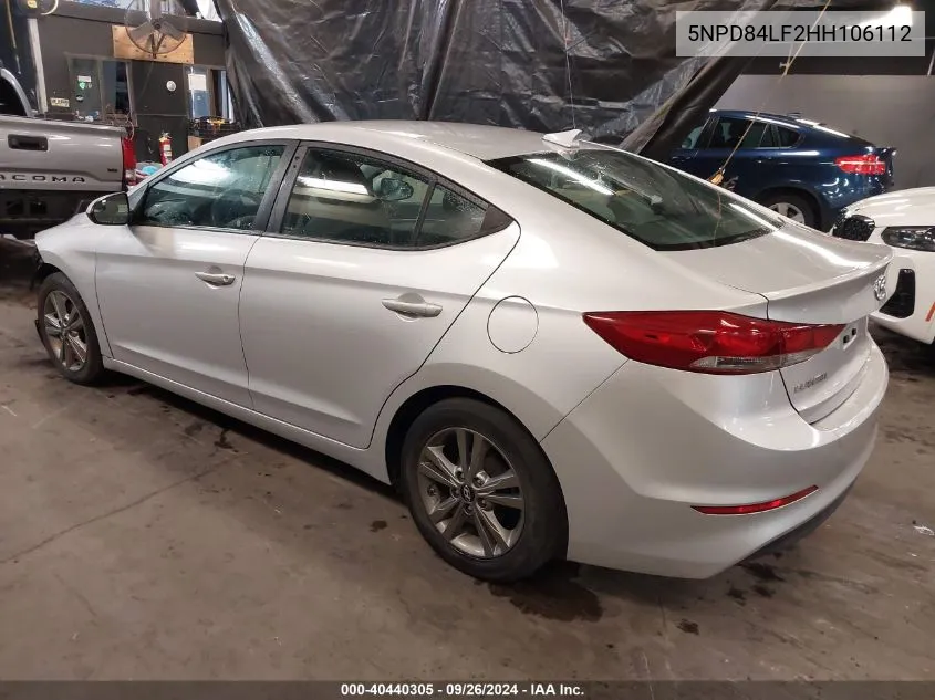 5NPD84LF2HH106112 2017 Hyundai Elantra Se