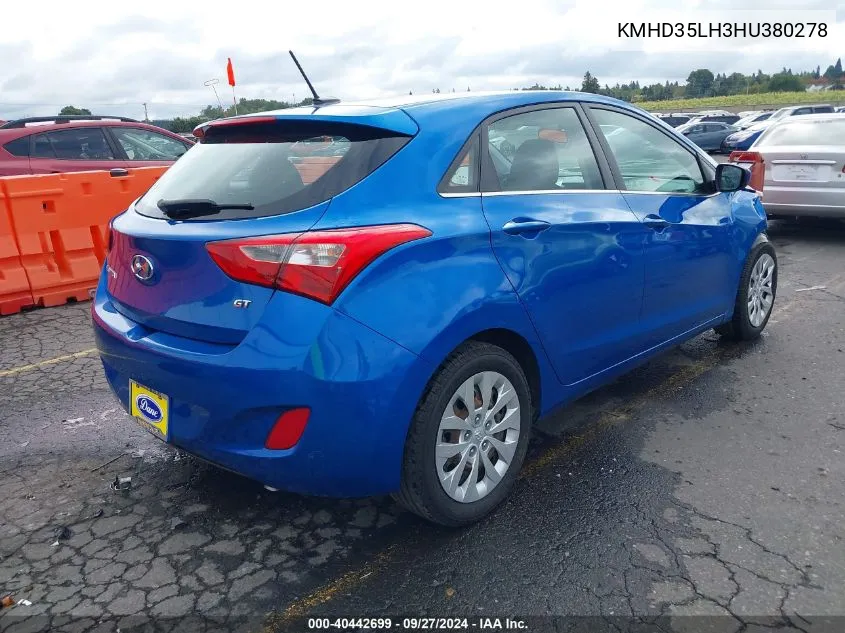 KMHD35LH3HU380278 2017 Hyundai Elantra Gt