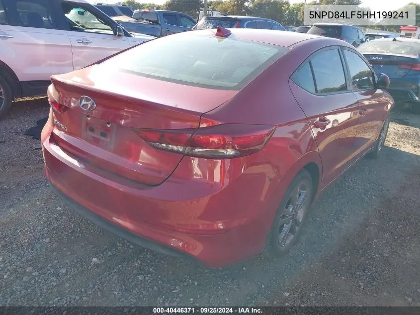 2017 Hyundai Elantra Se VIN: 5NPD84LF5HH199241 Lot: 40446371