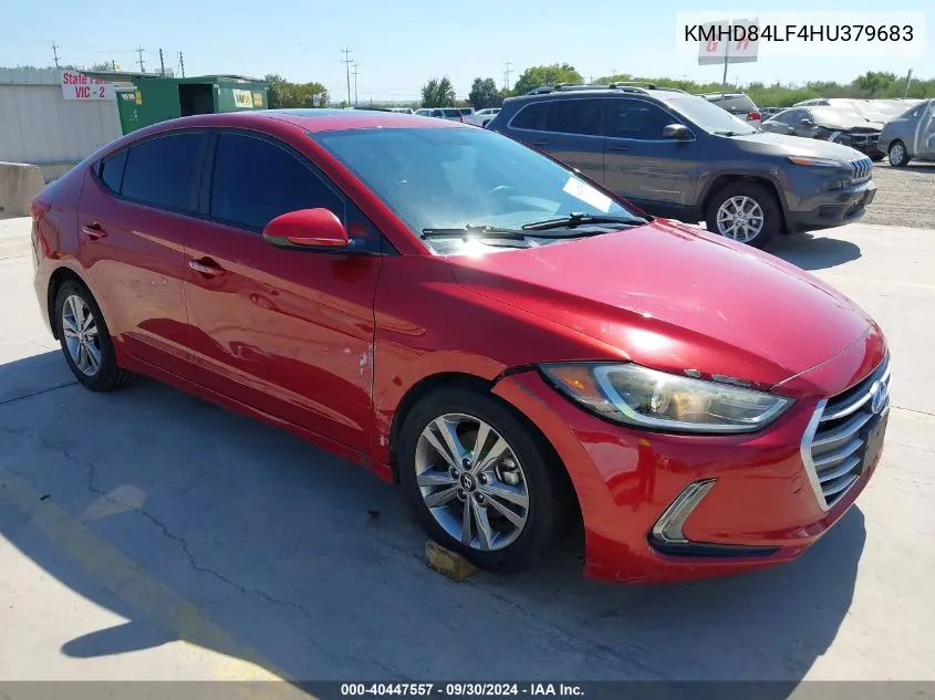 2017 Hyundai Elantra Value Edition VIN: KMHD84LF4HU379683 Lot: 40447557