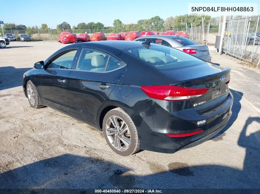 5NPD84LF8HH048863 2017 Hyundai Elantra Limited