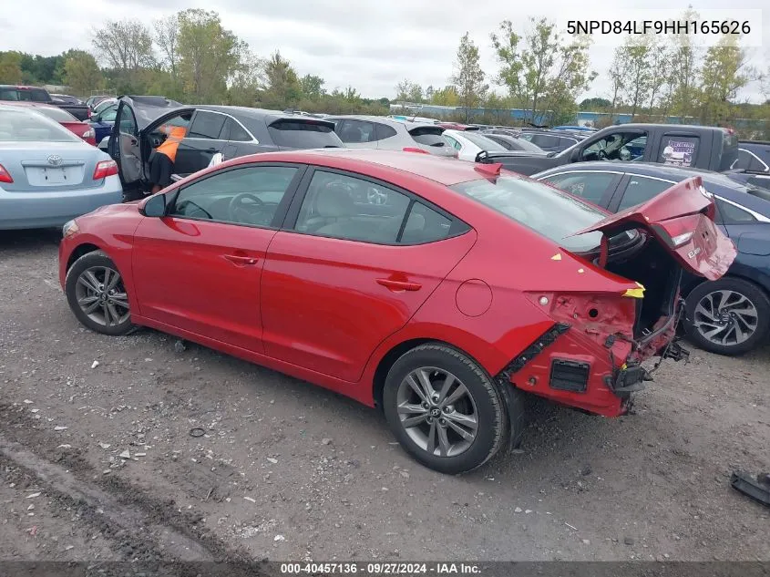 2017 Hyundai Elantra Value Edition VIN: 5NPD84LF9HH165626 Lot: 40457136