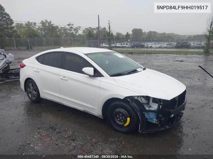 2017 Hyundai Elantra Se/Value/Limited VIN: 5NPD84LF9HH019517 Lot: 40457240