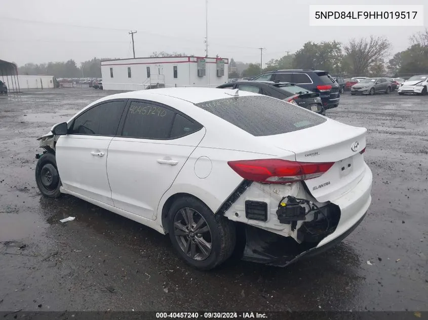 2017 Hyundai Elantra Se/Value/Limited VIN: 5NPD84LF9HH019517 Lot: 40457240