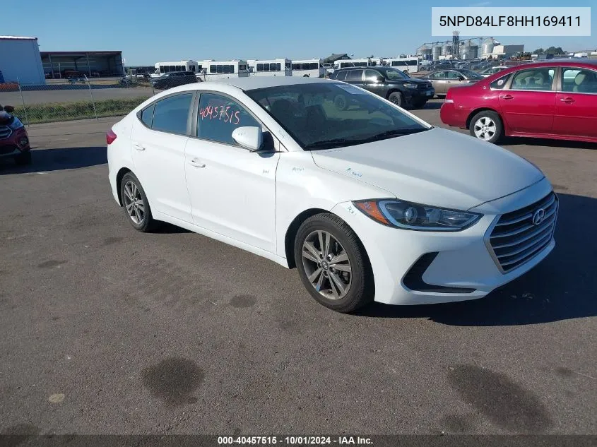 5NPD84LF8HH169411 2017 Hyundai Elantra Se/Value/Limited