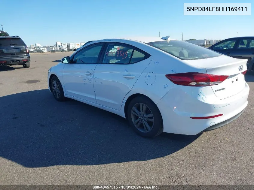 5NPD84LF8HH169411 2017 Hyundai Elantra Se/Value/Limited