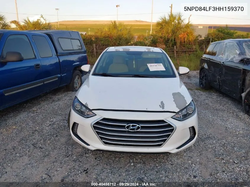 5NPD84LF3HH159370 2017 Hyundai Elantra Se/Value/Limited