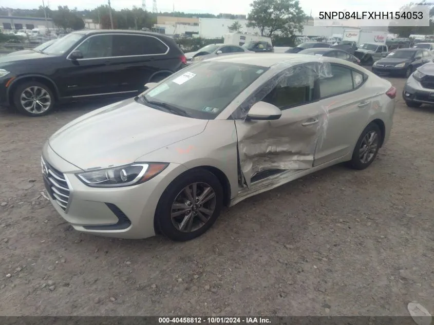 2017 Hyundai Elantra Se/Value/Limited VIN: 5NPD84LFXHH154053 Lot: 40458812