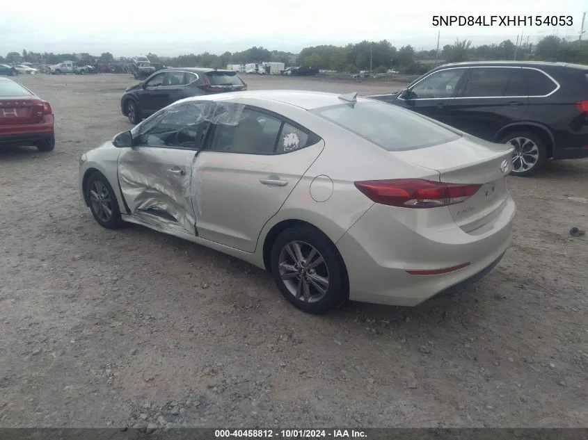 5NPD84LFXHH154053 2017 Hyundai Elantra Se/Value/Limited