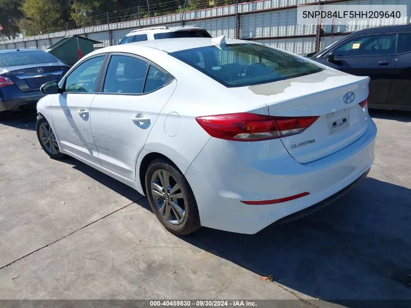 5NPD84LF5HH209640 2017 Hyundai Elantra Value Edition