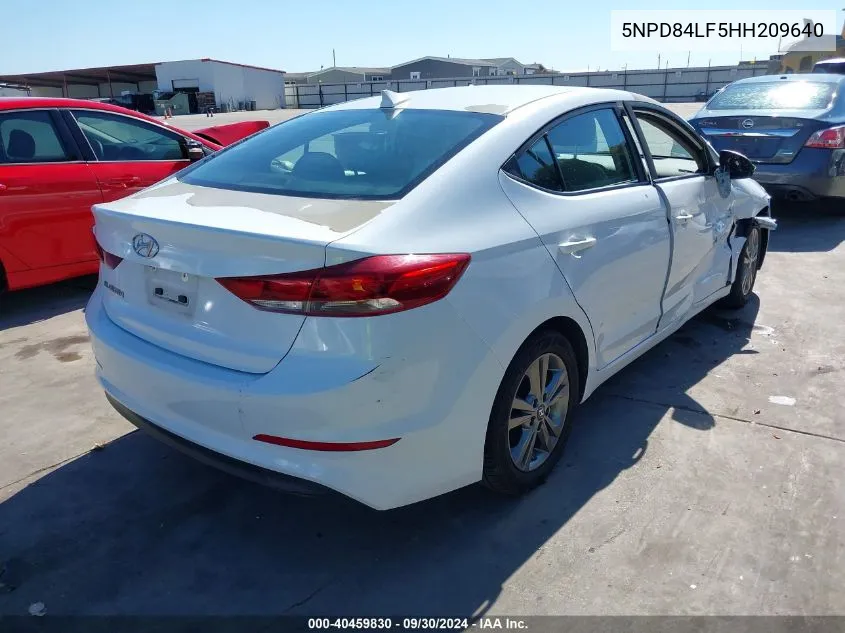 5NPD84LF5HH209640 2017 Hyundai Elantra Value Edition