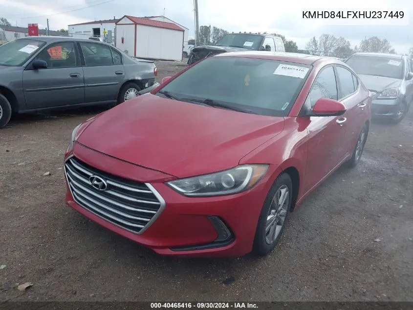 KMHD84LFXHU237449 2017 Hyundai Elantra Value Edition