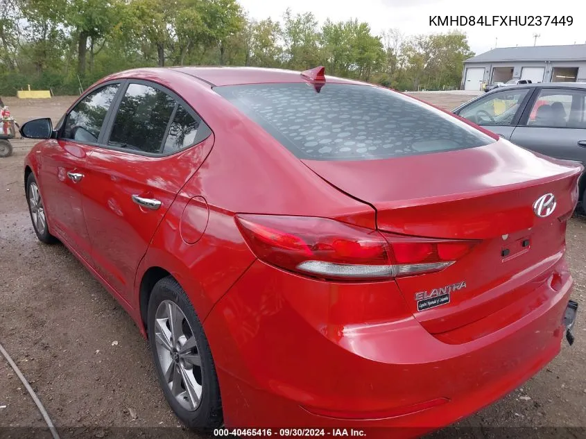 KMHD84LFXHU237449 2017 Hyundai Elantra Value Edition