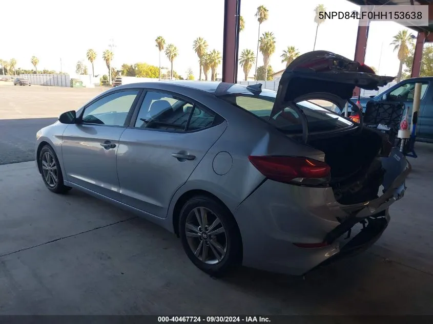 5NPD84LF0HH153638 2017 Hyundai Elantra Value Edition