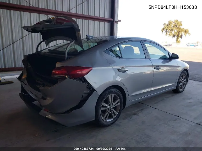 5NPD84LF0HH153638 2017 Hyundai Elantra Value Edition