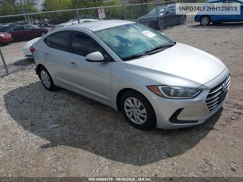 2017 Hyundai Elantra Se VIN: 5NPD74LF2HH125813 Lot: 40469276