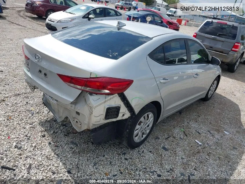 2017 Hyundai Elantra Se VIN: 5NPD74LF2HH125813 Lot: 40469276