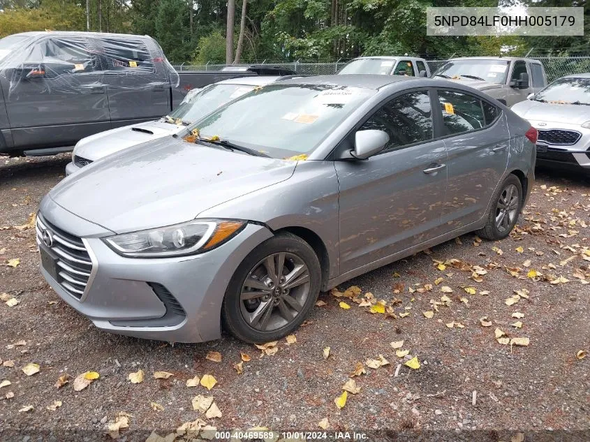 5NPD84LF0HH005179 2017 Hyundai Elantra Se