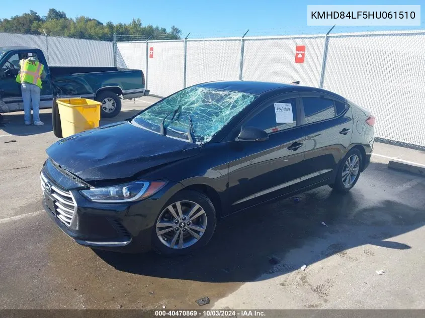 KMHD84LF5HU061510 2017 Hyundai Elantra Se