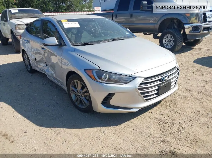 2017 Hyundai Elantra Se VIN: 5NPD84LFXHH025200 Lot: 40471278