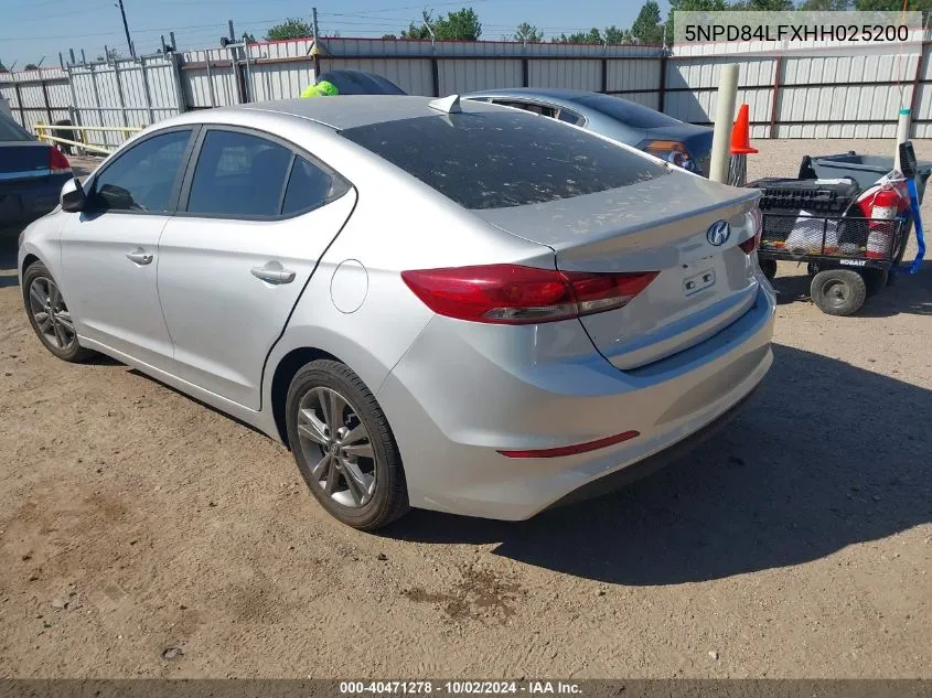 2017 Hyundai Elantra Se VIN: 5NPD84LFXHH025200 Lot: 40471278