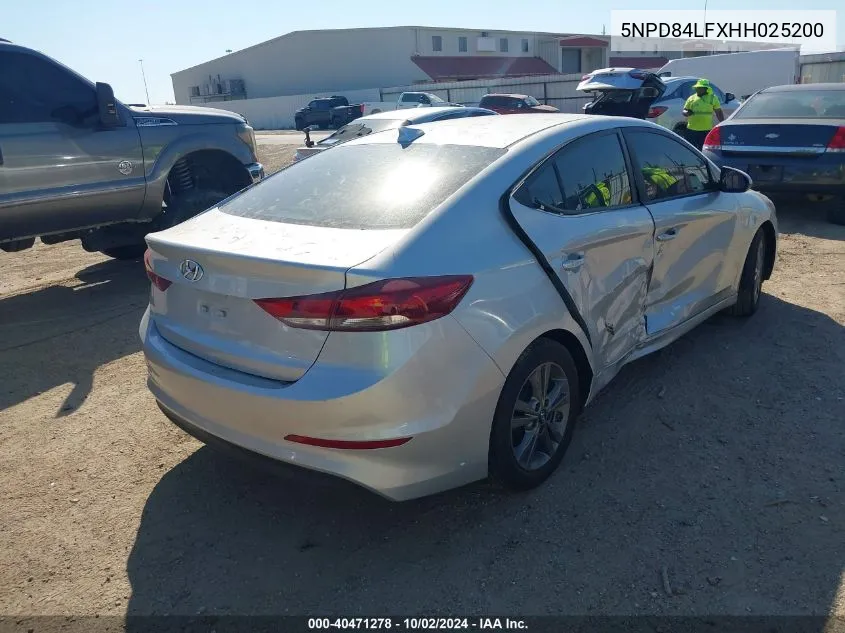 5NPD84LFXHH025200 2017 Hyundai Elantra Se