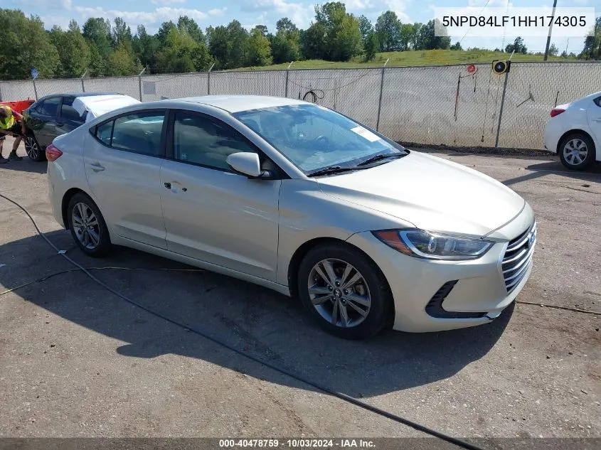 2017 Hyundai Elantra Se VIN: 5NPD84LF1HH174305 Lot: 40478759