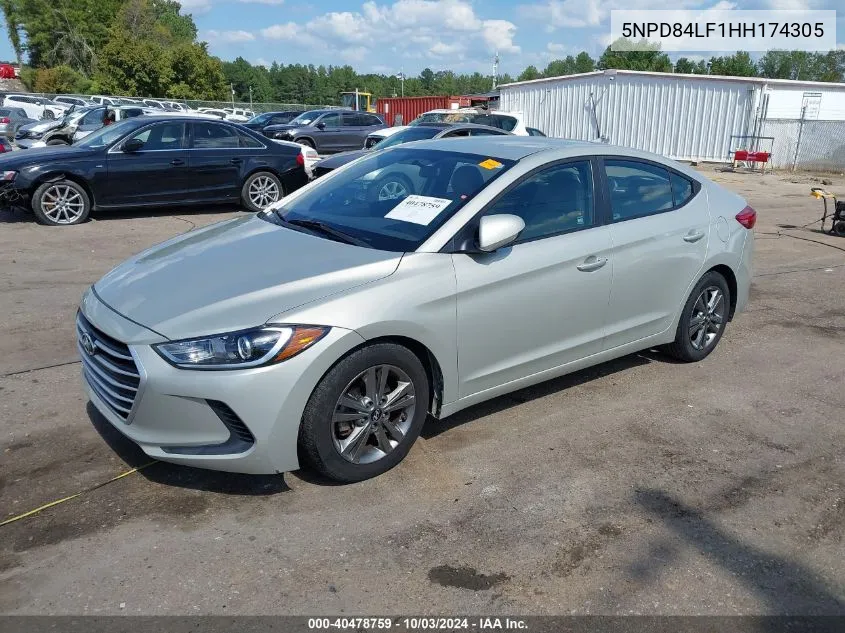 2017 Hyundai Elantra Se VIN: 5NPD84LF1HH174305 Lot: 40478759