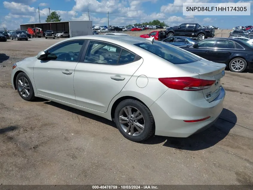 5NPD84LF1HH174305 2017 Hyundai Elantra Se