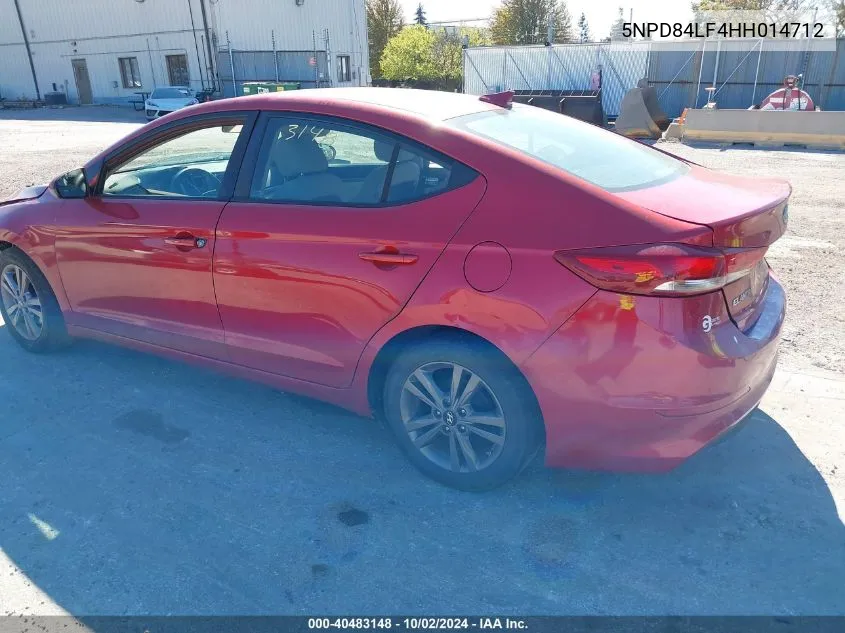 5NPD84LF4HH014712 2017 Hyundai Elantra Se