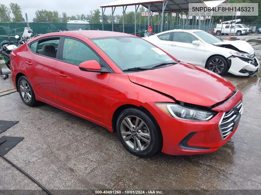 5NPD84LF8HH145321 2017 Hyundai Elantra Se